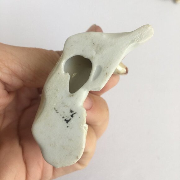 Vintage Dog Figurine Statue - Made in Japan White German Shepherd Lusterware - Picture 12 of 16